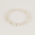 Transparante kristallen kralen armband met gouden metalen afstandhouders boho stijl sieraden - Goud - Bergkristal Stijl