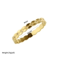 Gouden titanium stalen ster armband met gewatteerd patroon en zirkoon, 60mm diameter - Gouden Gereste Strass Armband