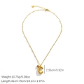 18K gold plated necklace with initial C pendant and purple birthstone on a delicate chain - Letter C / 18k Gold Style