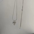 Collar ajustable con colgante de piña plateada, cadena de serpiente y cuenta corredera - Piña Plateada Con Cadena de Acero de Titanio Ajustable