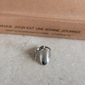 Modern minimalist irregular oval silver ring with polished finish and open adjustable design - Wide Curved Open Ring