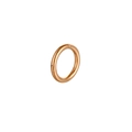 Polished rose gold 316L stainless steel seamless hinged hoop ring for body piercing - Rose Gold