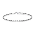 Minimalist stainless steel 21cm rope chain bracelet with secure lobster clasp finish - 3mm Style Five (Rope Chain)