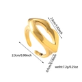 Misure dettagliate di un anello a forma di labbra dorate in stile hip-hop - 6mm / Stile Traforato a Forma di Labbra (ZHR2598)