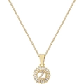 Collana con ciondolo a lettera Z e zirconi scintillanti in finitura dorata - Lettera Z