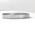 Silver stainless steel heart sutra cuff bracelet with engraved Buddha and zen pattern - Silver-Samantabhadra (Dragon/Snake)