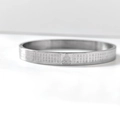 Silver Chinese Heart Sutra bracelet with engraved Buddha and zodiac guardian script - Silver-Vairocana (Goat/Monkey)