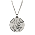 Collier signe astrologique Poissons en acier inoxydable avec chiffres porte-bonheur - Poissons / Acier