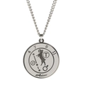 Collier avec pendentif pièce zodiaque Bélier en acier inoxydable argenté poli - Bélier / Acier