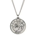 Collier en acier inoxydable argenté avec pendentif gravé du signe du Scorpion - Scorpion / Acier