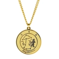 Collier pendentif Sagittaire doré avec centaure gravé et constellation d'étoiles - Sagittaire / Or
