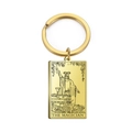 Portachiavi in acciaio inossidabile dorato con ciondolo vintage Tarocchi Il Bagatto - Oro-Il Mago