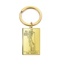 Porte-clés doré en acier inoxydable avec pendentif de la carte tarot L'Ermite IX - Or-L'Ermite