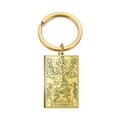 Porte-clés tarot doré en acier inoxydable avec le motif de la carte du Jugement - Or-Le Jugement