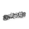 Fermaglio per capelli a farfalla retrò in metallo argento antico di alta qualità - Argento Antico