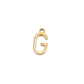 Vergoldeter Edelstahl Buchstabe G Anhänger für DIY Schmuck und Halsketten Zubehör - Gold-G