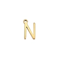 Polierter goldener Edelstahl-Buchstabe N Anhänger für DIY Halsketten und Schmuck - Gold-N