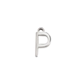 Polierter Edelstahl-Anhänger Buchstabe P für DIY-Schmuck und Halsketten - Buchstabe P