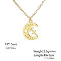 Pendentif croissant de lune Sagittaire doré en acier inoxydable avec ses dimensions - Sagittaire - Or