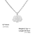 Halskette mit silbernem Blumenanhänger und verstellbarer Kette für Frauen - Chrysantheme / Silber