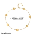 Detail of 18k gold plated stainless steel heart necklace with length 40cm plus 5cm extender - Radial Pattern Heart Style (XL110152)