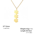 Collar de acero inoxidable dorado con tres colgantes de huellas de gato para mujer y hombre - Tres Patas Oro