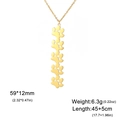 Collar de acero inoxidable dorado con cinco dijes de huellas de gato y medidas - Cinco Patas Oro