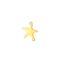 Starfish shaped 18K gold plated stainless steel DIY connector charm for jewelry making - Starfish / Gold