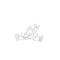 Silver stainless steel hollow frog charm with peace sign symbol for DIY jewelry - Steel Color Peace Frog