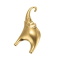 Broche de elefante en acero inoxidable dorado, accesorio de joyería animal minimalista - Broche Elefante Color Dorado