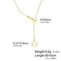 Golden baseball bat and ball necklace for women with Never Give Up engraving - Gold Baseball