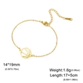 Goldenes Edelstahl-Armband mit einem hohlen Basketball-Anhänger für Damen und Herren - Gold Basketball Kreuzkette