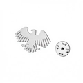 Spilla a forma di aquila colibrì in argento lucido realizzata in acciaio inox - Stile Aquila Colore Acciaio