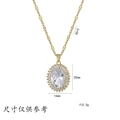 Gold Oval Zirconia Style (X3423)