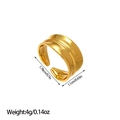 Spécifications de taille pour bague cœur dorée irrégulière avec dimensions et poids précis - Style Bande Large Lisse (JZ134) / Or