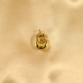 3D bubble letter G pendant in polished gold finish for necklaces or bracelets - Letter G / Gold
