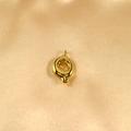 Polished gold bubble letter Q pendant made of brass with high gloss finish on silk - Letter Q / Gold