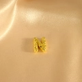 Goldener Buchstabe N Anhänger mit Pailletten-Textur auf Champagner-Satinhintergrund - Anhänger N