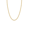 Elegante goldene Titan-Seilkette mit einer minimalistischen gedrehten Geflechtstruktur - Ultradünnes Modell / Gold