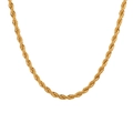 Poliertes Gold-Titan-Seilketten-Halsband mit elegantem gedrehtem Gliederdesign für Damen - Verdickt / Gold