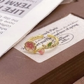 Detailaufnahme Kirschblütenring mit rosa Emaille-Blüten und Aststruktur am Ringband - Einstellbar Offen / Kirschblüten-Stil (JZ4324)