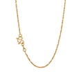 Minimalist gold-colored stainless steel chain necklace with secure lobster clasp - Tight Weave Craft (LL0103) / Gold Short Style (45cm)