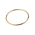 Brazalete redondo geométrico minimalista de acero de titanio chapado en oro de 24K - 62mm Dorado
