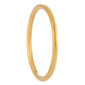 Matte gold titanium steel bracelet with brushed texture in traditional minimalist style - Gold