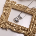 Collier avec pendentif initiale lettre E en argent 26 lettres avec chaîne pour femme - Lettre E