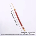 Detailed view of gold plated bracelet with red rhinestones and 5cm extension chain - 17cm+5cm / Red Rows Rhinestone B Bracelet