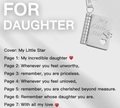 Book-shaped titanium steel locket necklace with My Little Star engraving and hollow heart - Daughter Style-Star / Silver