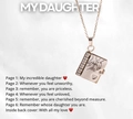 Collana con ciondolo a libro in oro rosa per figlia con messaggio inciso interno - Stile Figlia-Mani / Argento