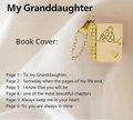 Collana con medaglione a libro dorato per nipote con incisione familiare e poesia - Stile Per mia nipote / Oro