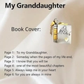 Silver and gold book pendant necklace featuring 'To my Granddaughter' text inside - Engraved Version (XL253-5-1) / Two-tone Style - To My Granddaughter